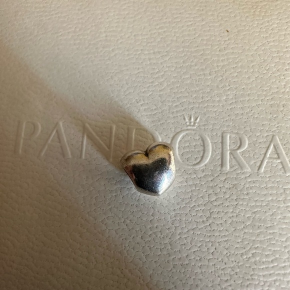 Pandora Retired Puffy Heart Charm - Picture 2 of 3